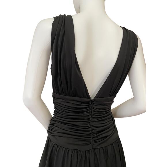 Max & Cleo, Black Cocktail Party Dress, Size 10, Stretch and Layers of Tulle - Picture 4 of 8